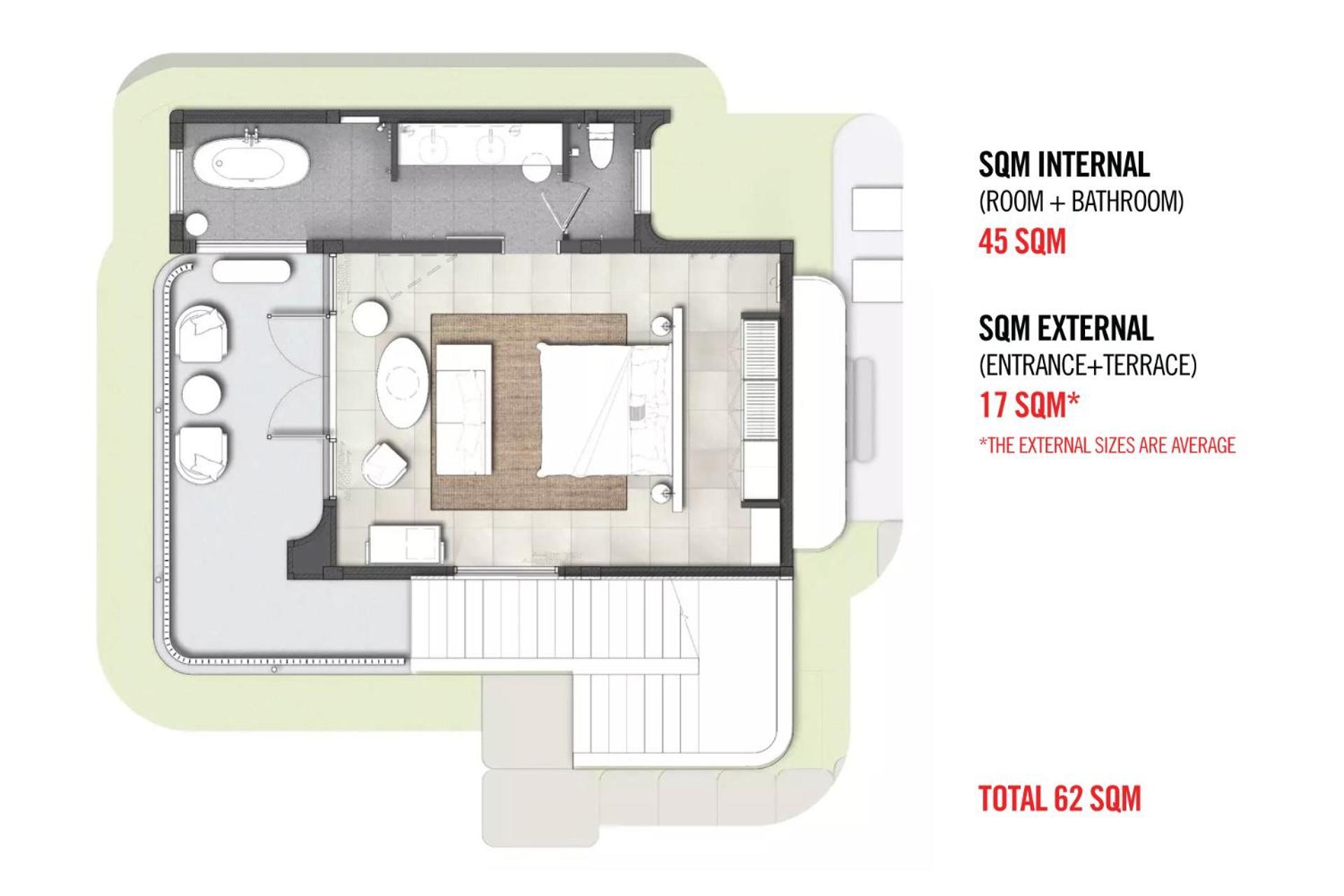 Отель The Standard, Хуа Хин Экстерьер фото Floorplan of a micro apartment