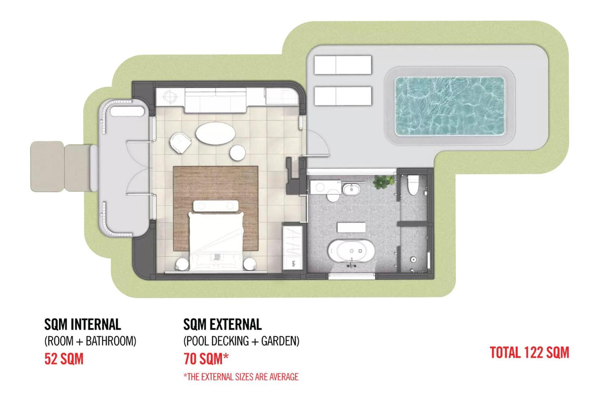 Отель The Standard, Хуа Хин Экстерьер фото Floorplan of a typical suite
